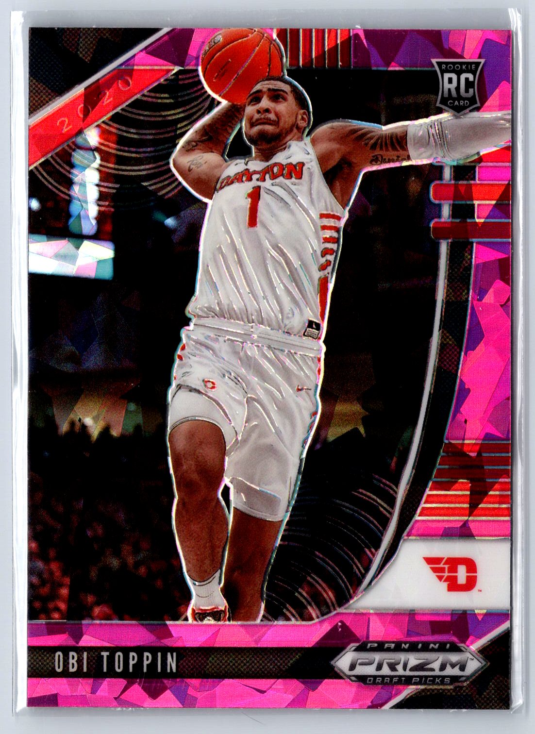 2020 Panini Prizm Draft Picks Collegiate #7 Obi Toppin Pink Ice