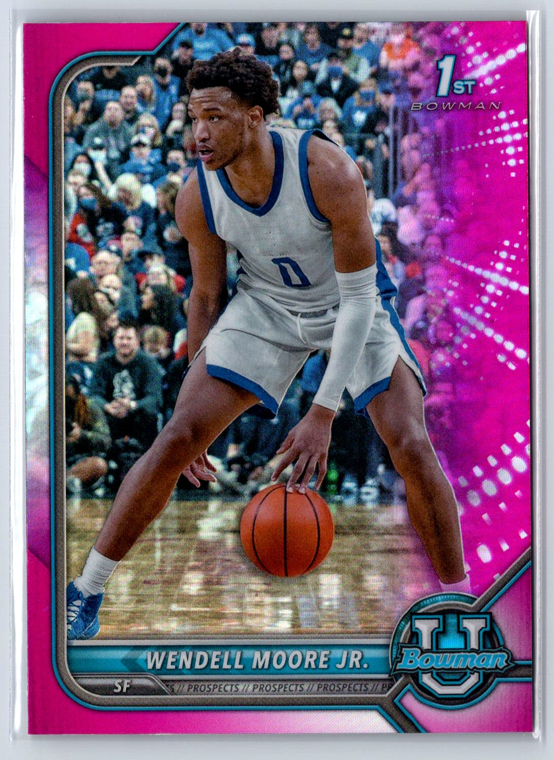 2021-22 Bowman University #82 Wendell Moore Jr. Pink