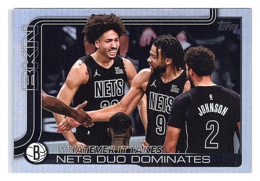 2025-26 Topps #273 Whatever It Takes: Nets Duo Dominates