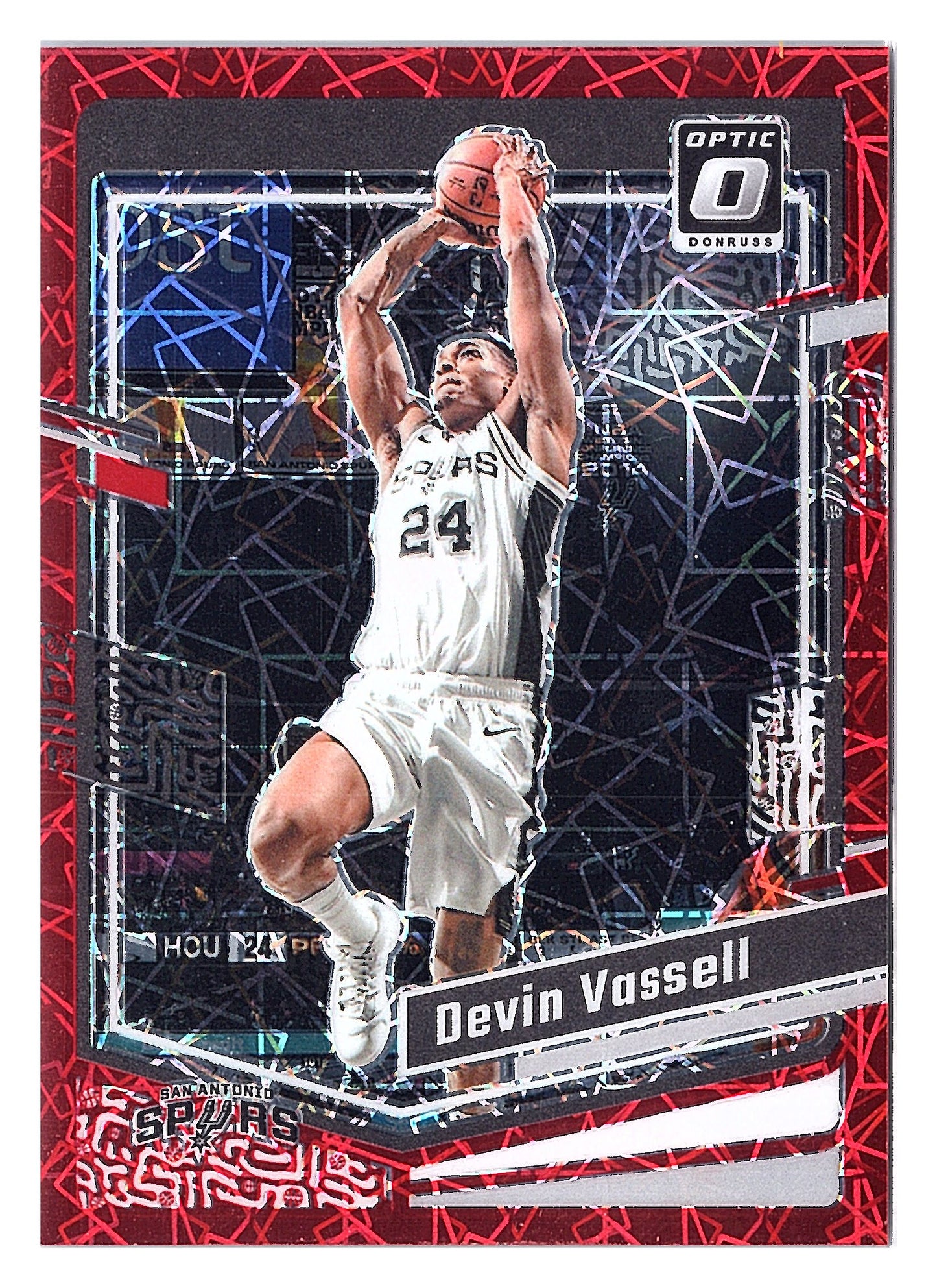 2023-24 Donruss Optic #184 Devin Vassell Red Velocity #/299
