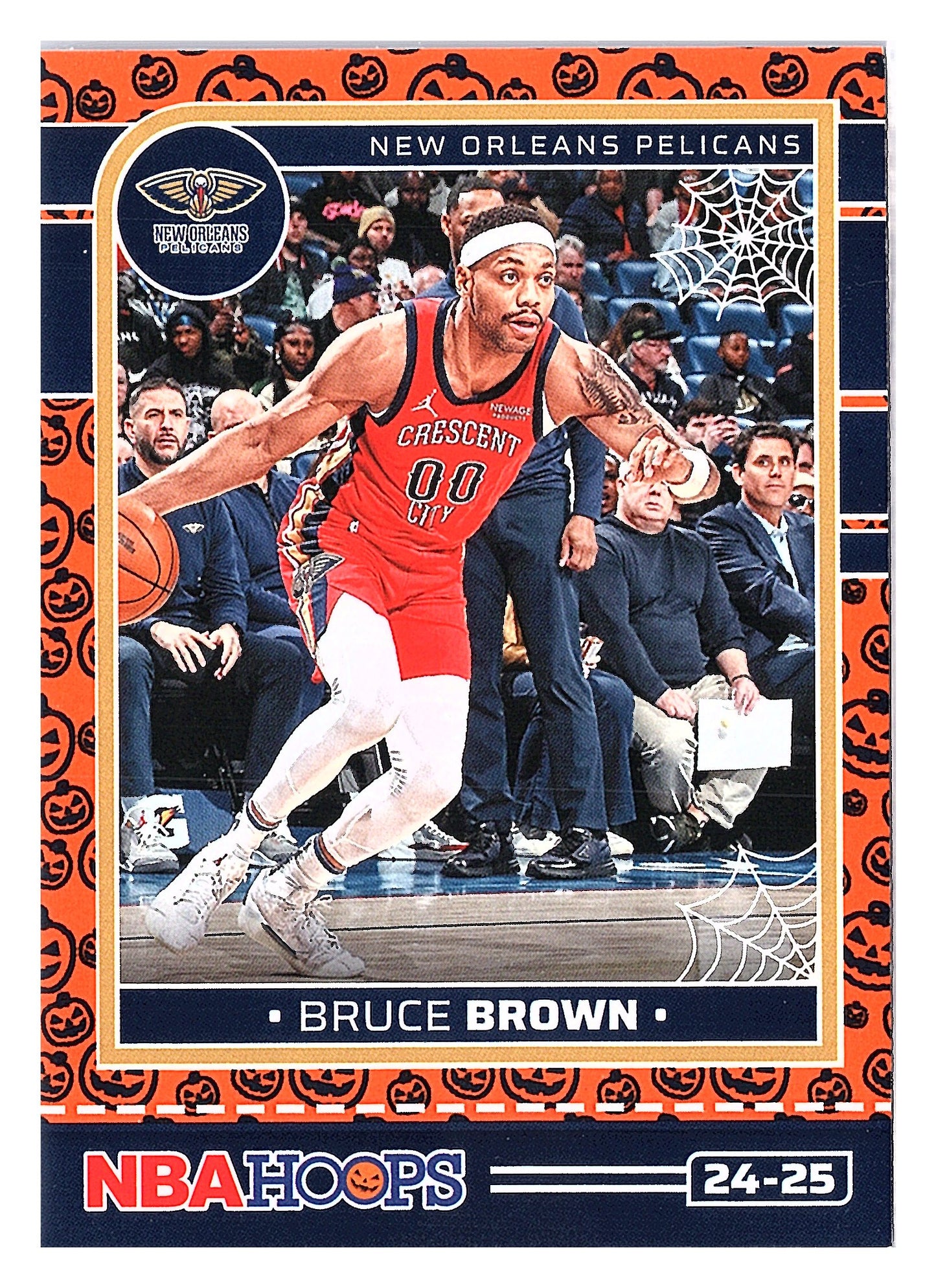 2024-25 Hoops Haunted Hoops #145 Bruce Brown Orange