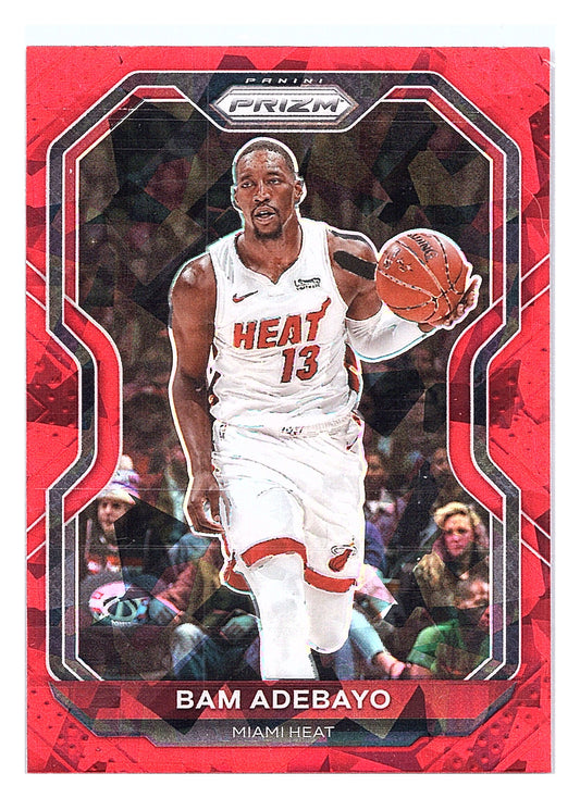 2020-21 Panini Prizm #138 Bam Adebayo Red Ice Prizms