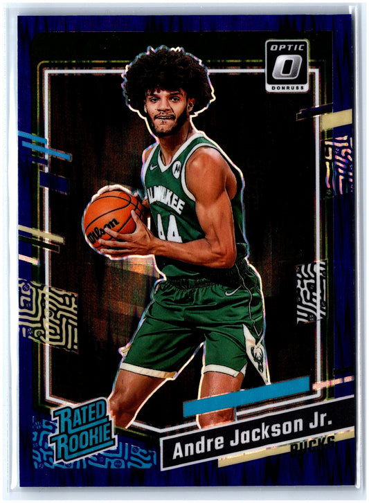 2023-24 Donruss Optic #249 Andre Jackson Jr. Purple Shock