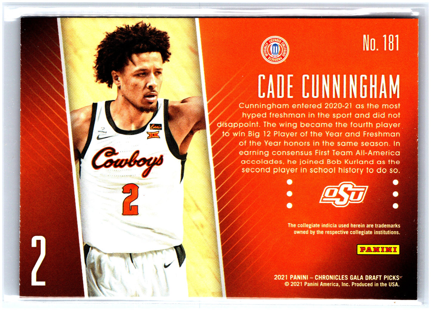 2021 Panini Chronicles Draft Picks #181 Cade Cunningham