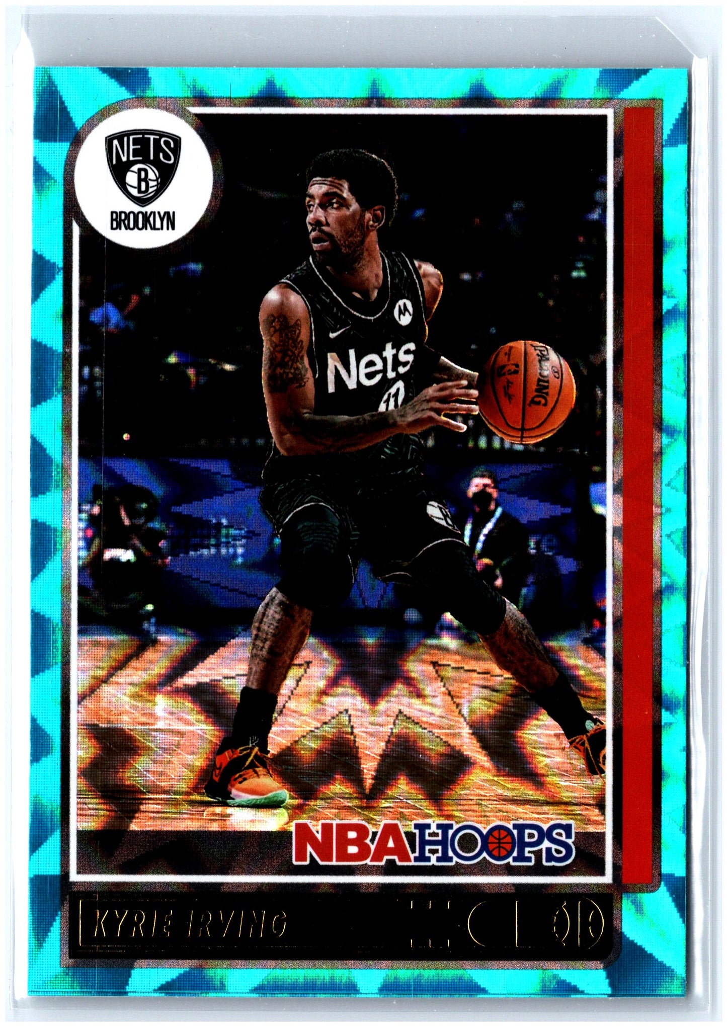 2021-22 Hoops #77 Kyrie Irving Teal Explosion