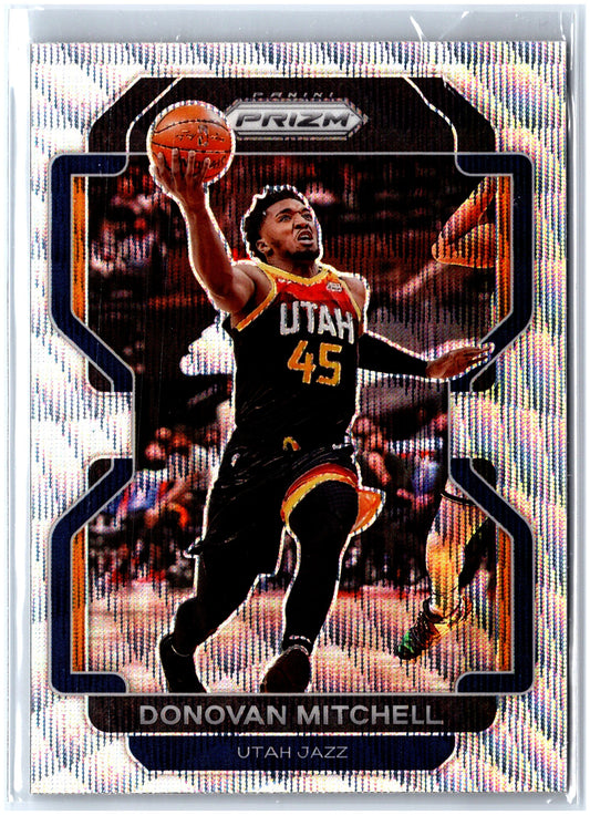 2021-22 Panini Prizm #72 Donovan Mitchell Silver Wave