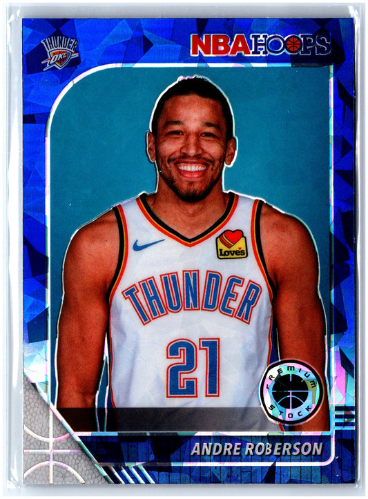 2019-20 Hoops Premium Stock #134 Andre Roberson Prizms Blue Cracked Ice
