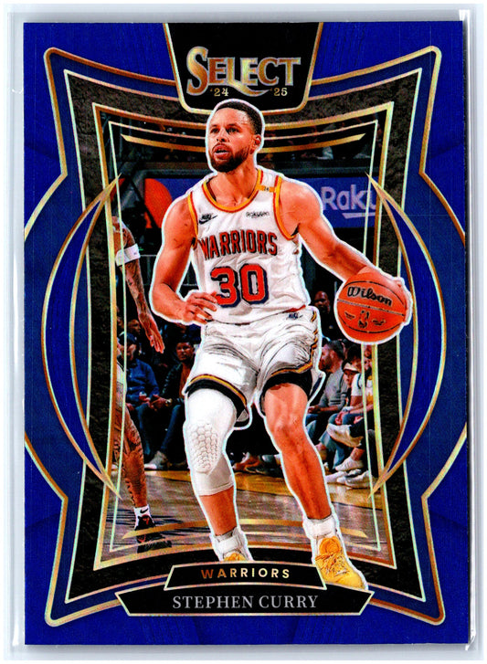 2024-25 Panini Select #7 Stephen Curry Blue Prizm