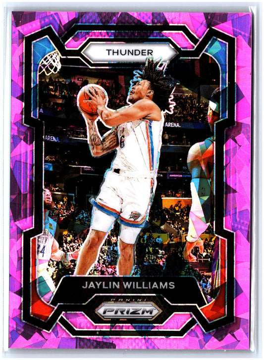 2023-24 Panini Prizm #214 Jaylin Williams Prizms Pink Ice