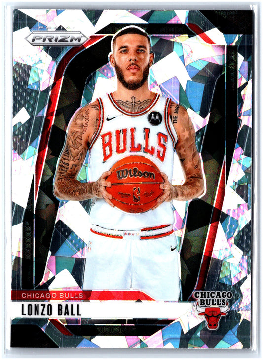 2024-25 Panini Prizm #75 Lonzo Ball Prizms Ice