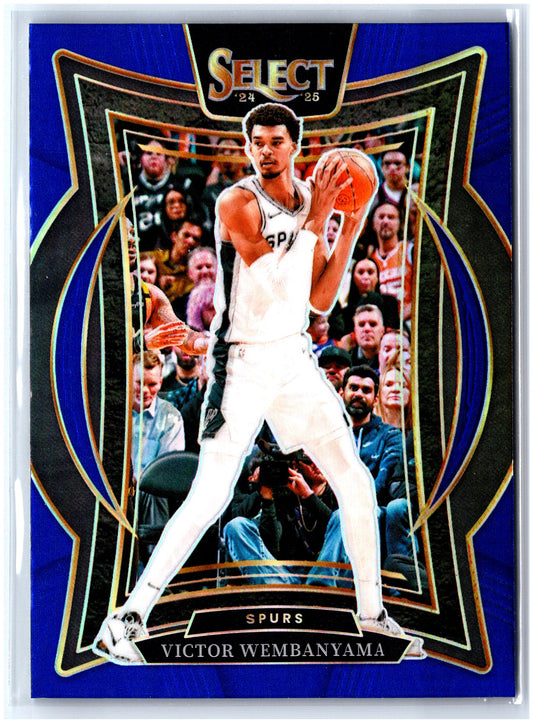 2024-25 Panini Select #9 Victor Wembanyama Blue Prizm