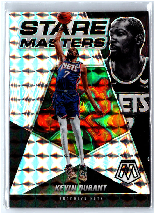 2021-22 Panini Mosaic #14 Kevin Durant Stare Masters Mosaic