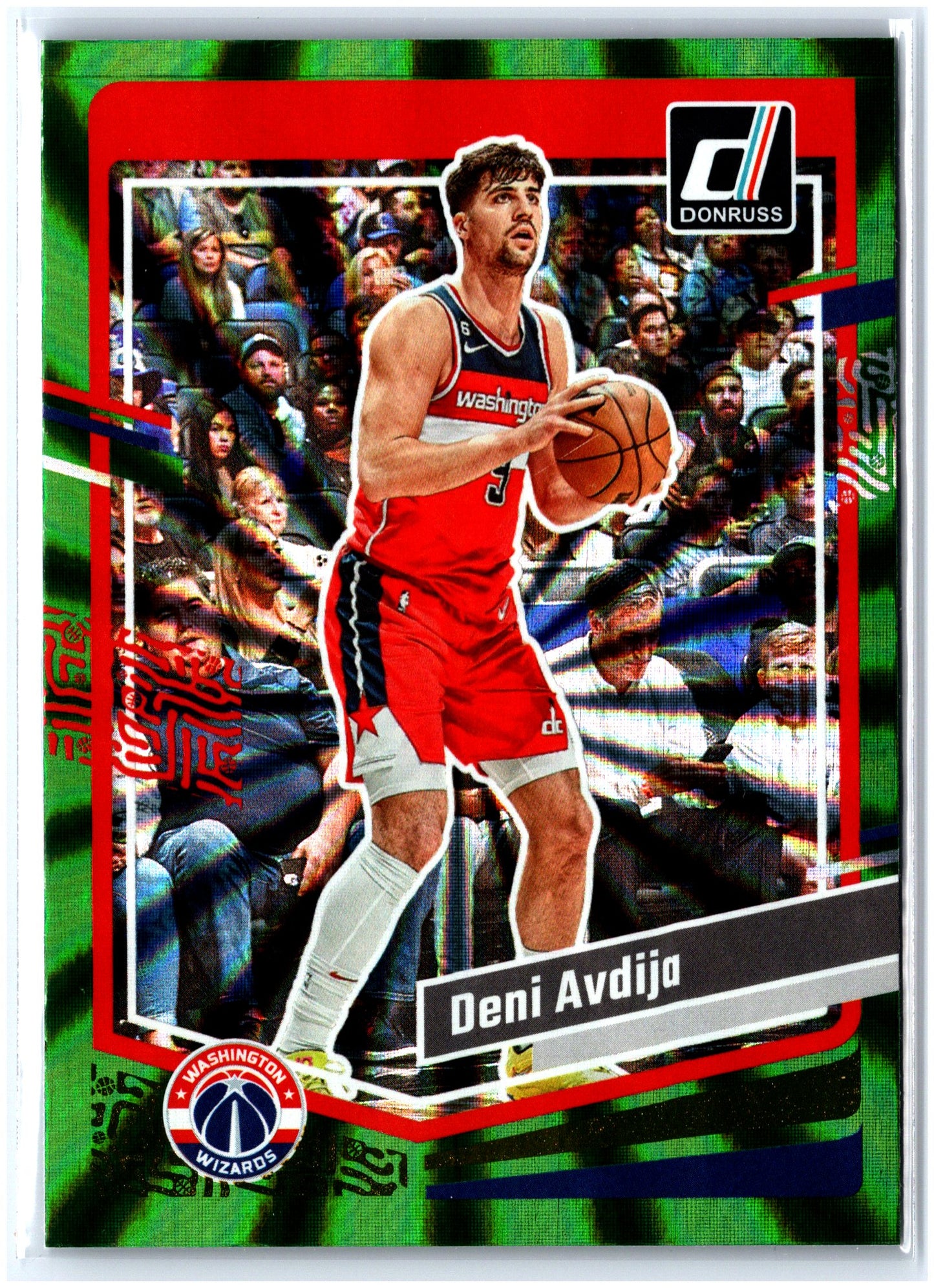 2023-24 Donruss #51 Deni Avdija Green Laser Holo