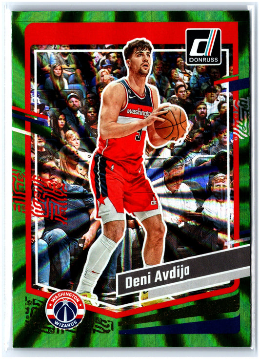 2023-24 Donruss #51 Deni Avdija Green Laser Holo