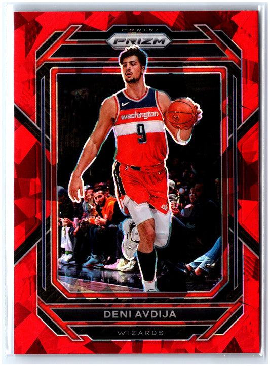 2022-23 Panini Prizm #170 Deni Avdija Prizms Red Ice