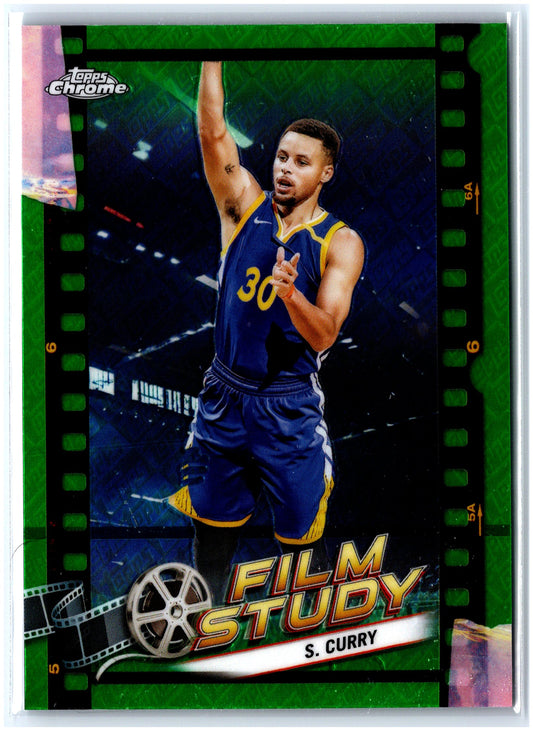 2023-24 Topps Chrome #FS-6 Stephen Curry Film Study Refractor Green Topps