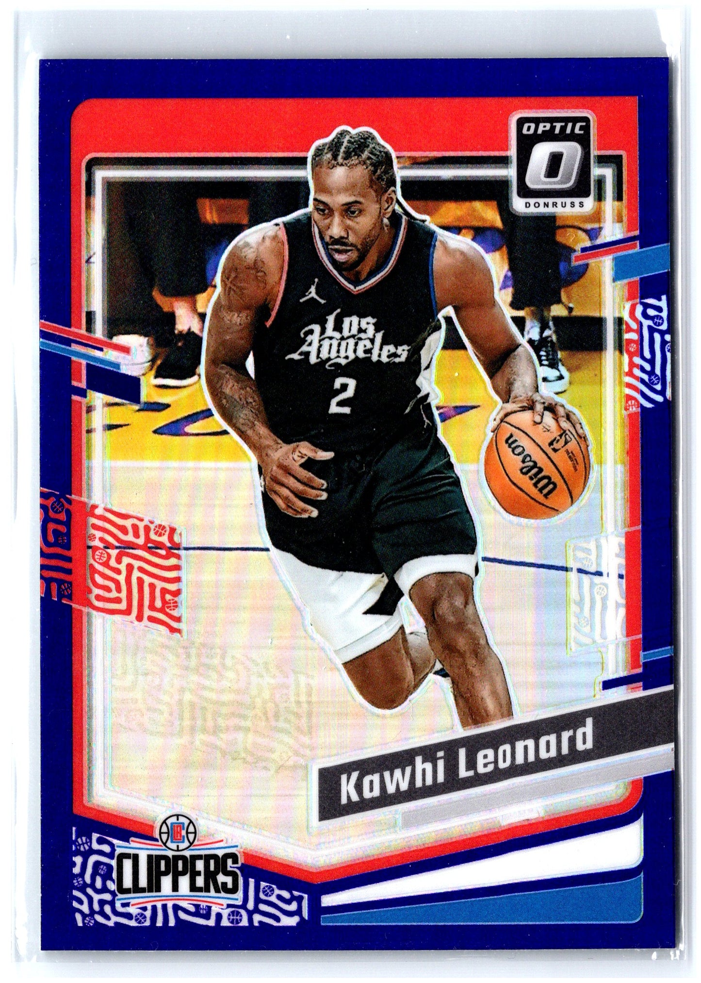 2023-24 Donruss Optic #95 Kawhi Leonard Purple