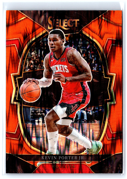 2022-23 Panini Select #49 Kevin Porter Jr. Orange Flash Prizms