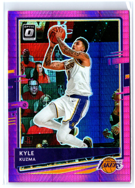2020-21 Donruss Optic #8 Kyle Kuzma Hyper Pink