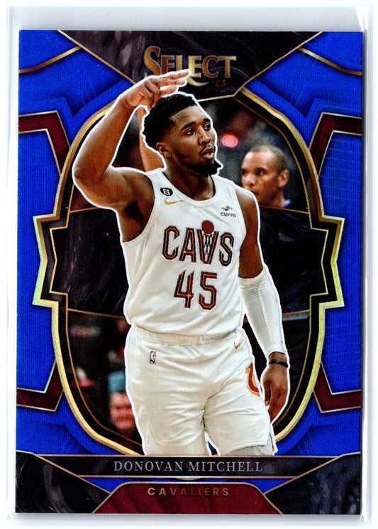 2022-23 Panini Select #31 Donovan Mitchell Blue Prizms