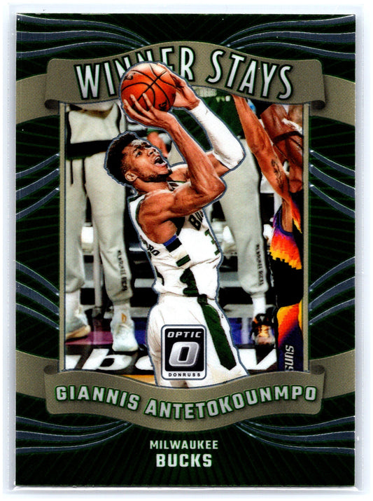 2023-24 Donruss Optic #1 Giannis Antetokounmpo Winner Stays
