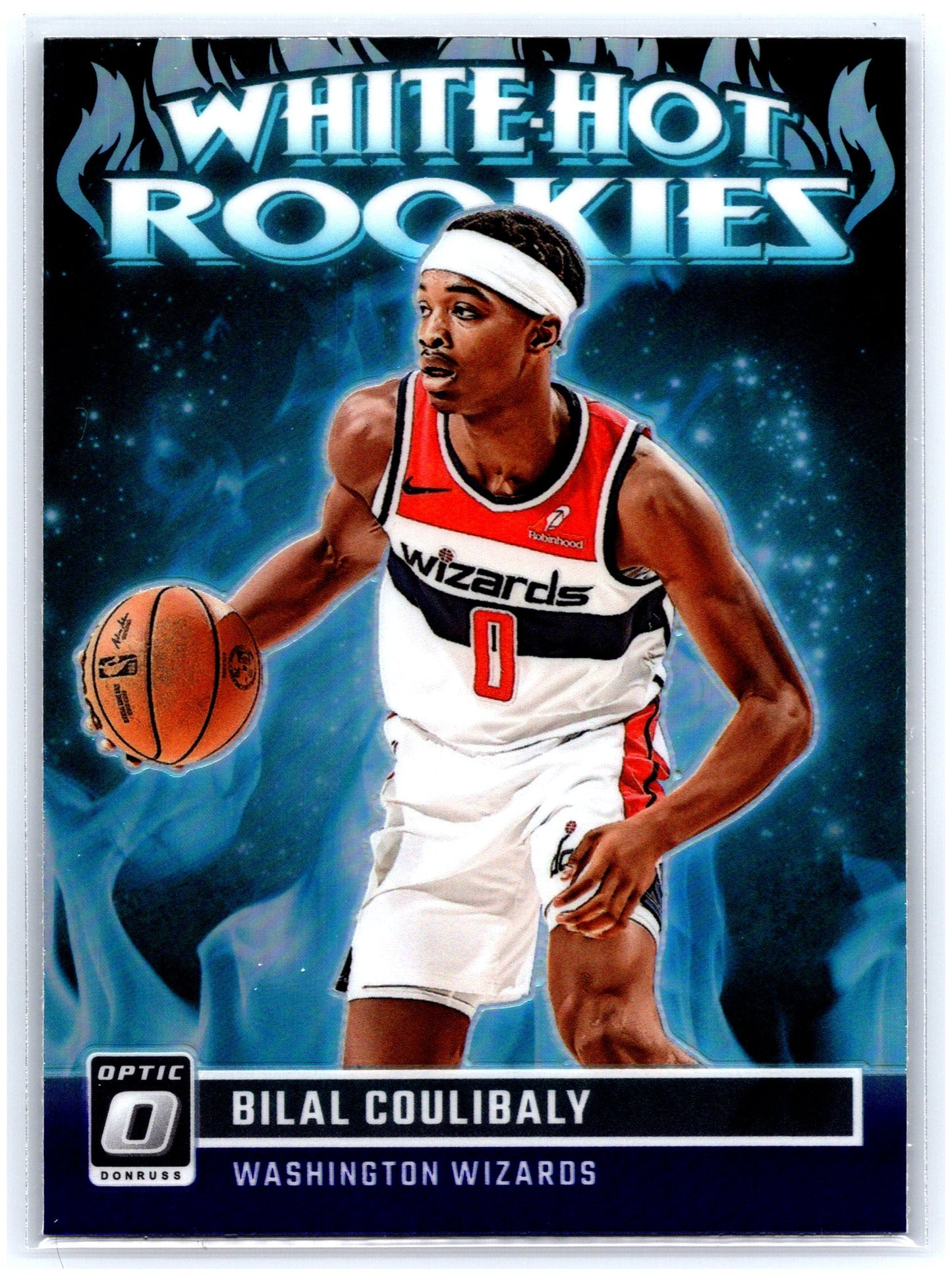 2023-24 Donruss Optic #4 Bilal Coulibaly White Hot Rookies Purple
