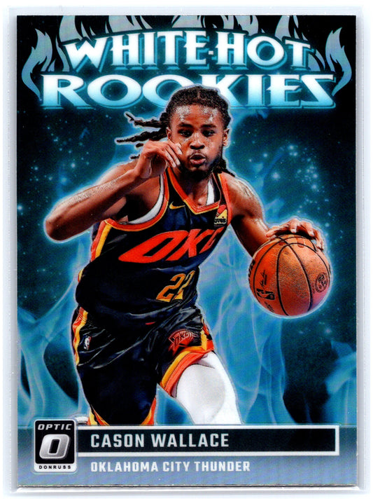 2023-24 Donruss Optic #3 Cason Wallace White Hot Rookies Purple