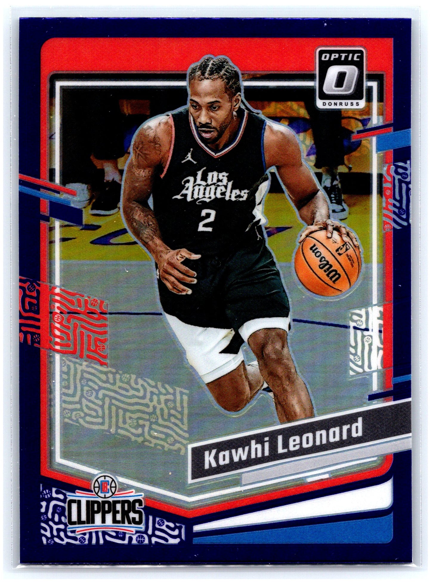 2023-24 Donruss Optic #95 Kawhi Leonard Purple