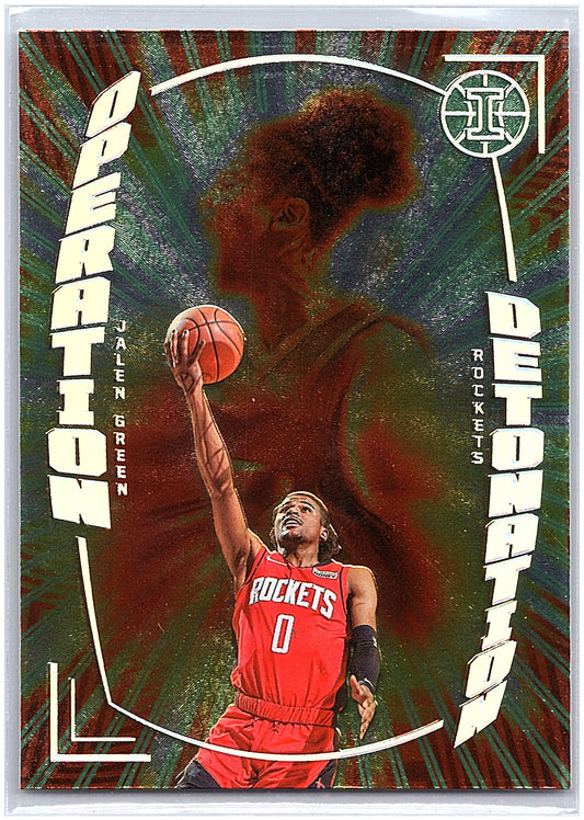 2021-22 Panini Illusions #18 Jalen Green Operation Detonation Orange