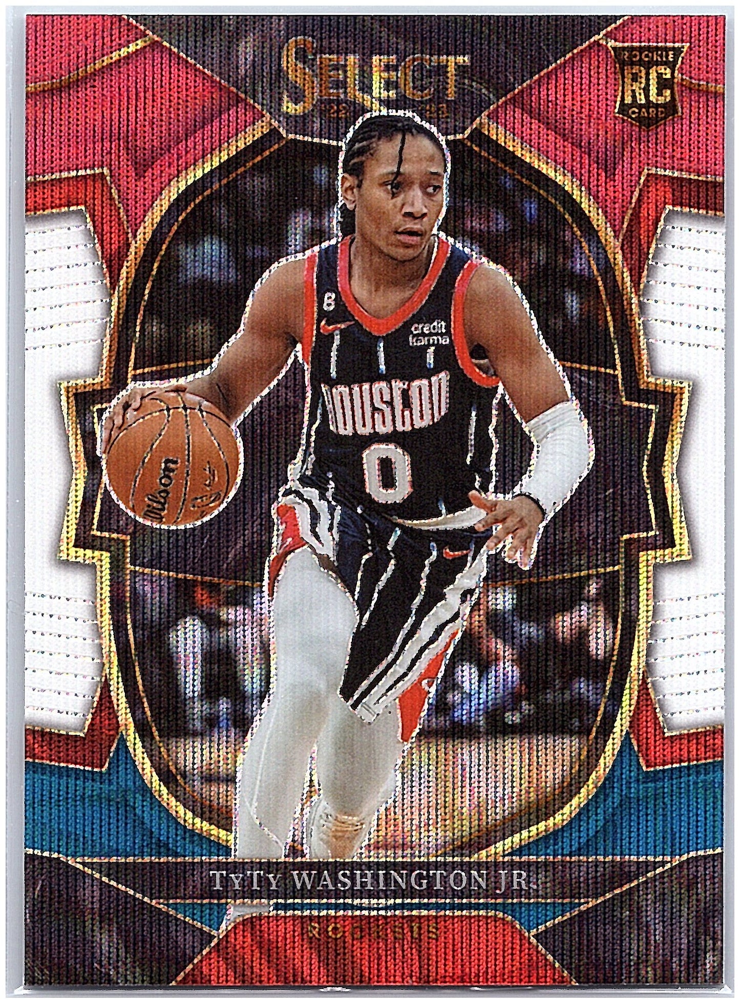2022-23 Panini Select #70 TyTy Washington Jr. Tri-Color Prizms