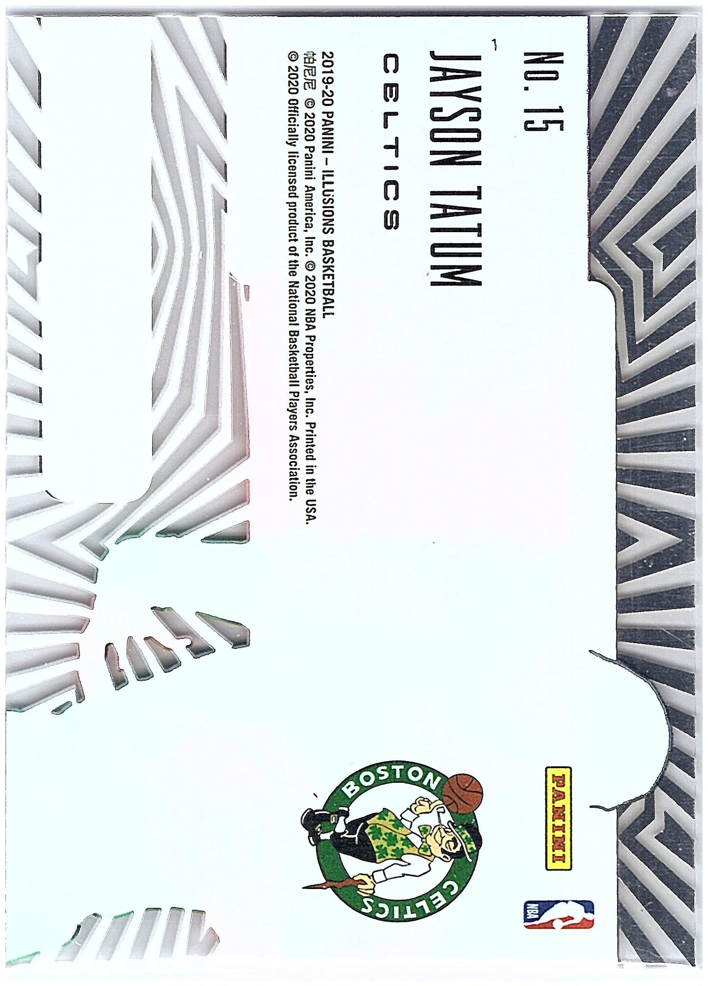 2019-20 Panini Illusions #15 Jayson Tatum Shining Stars