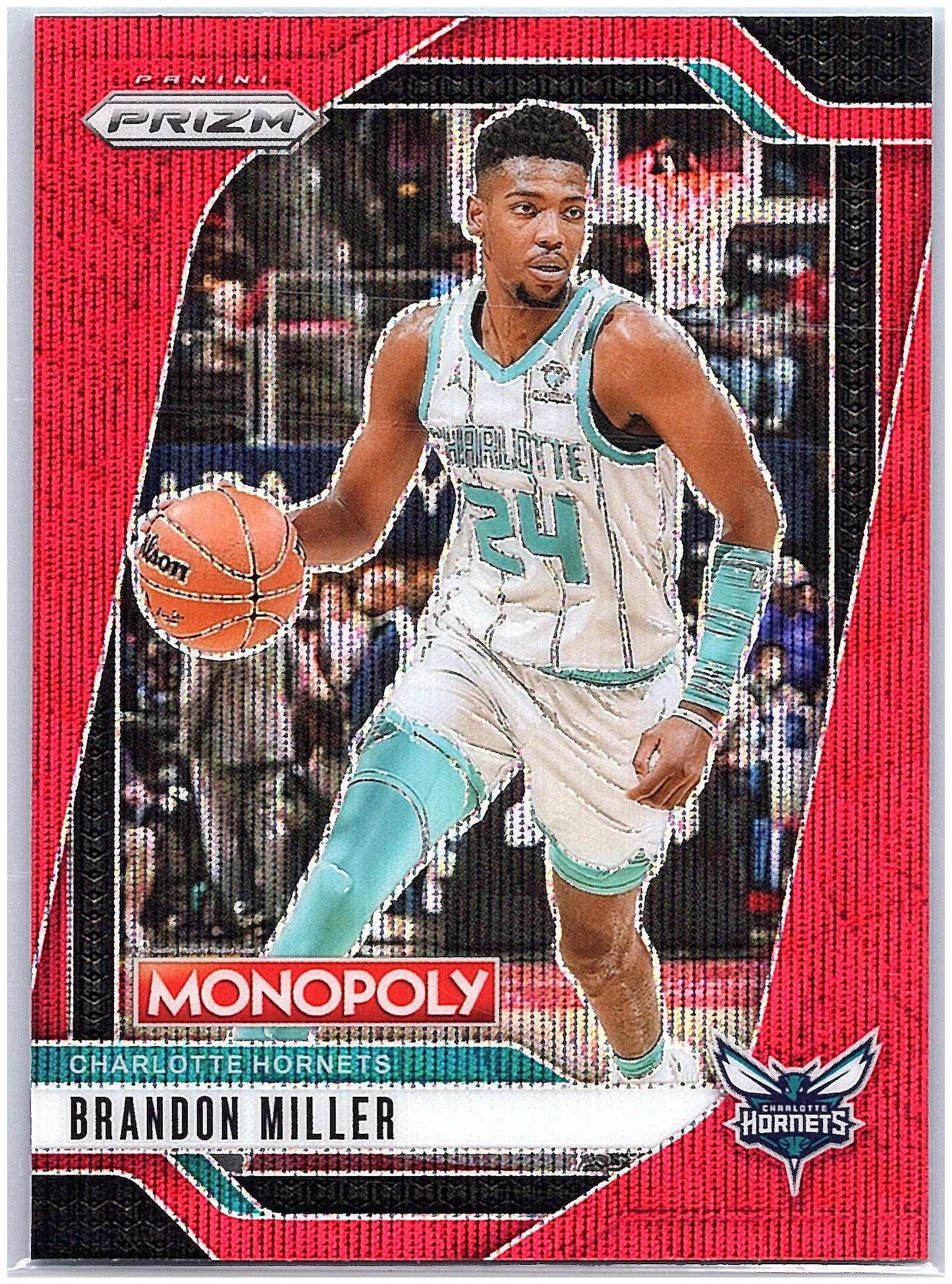 2024-25 Panini Prizm Monopoly #32 Brandon Miller Red Prizms