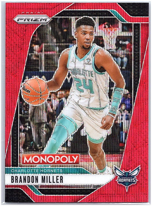 2024-25 Panini Prizm Monopoly #32 Brandon Miller Red Prizms
