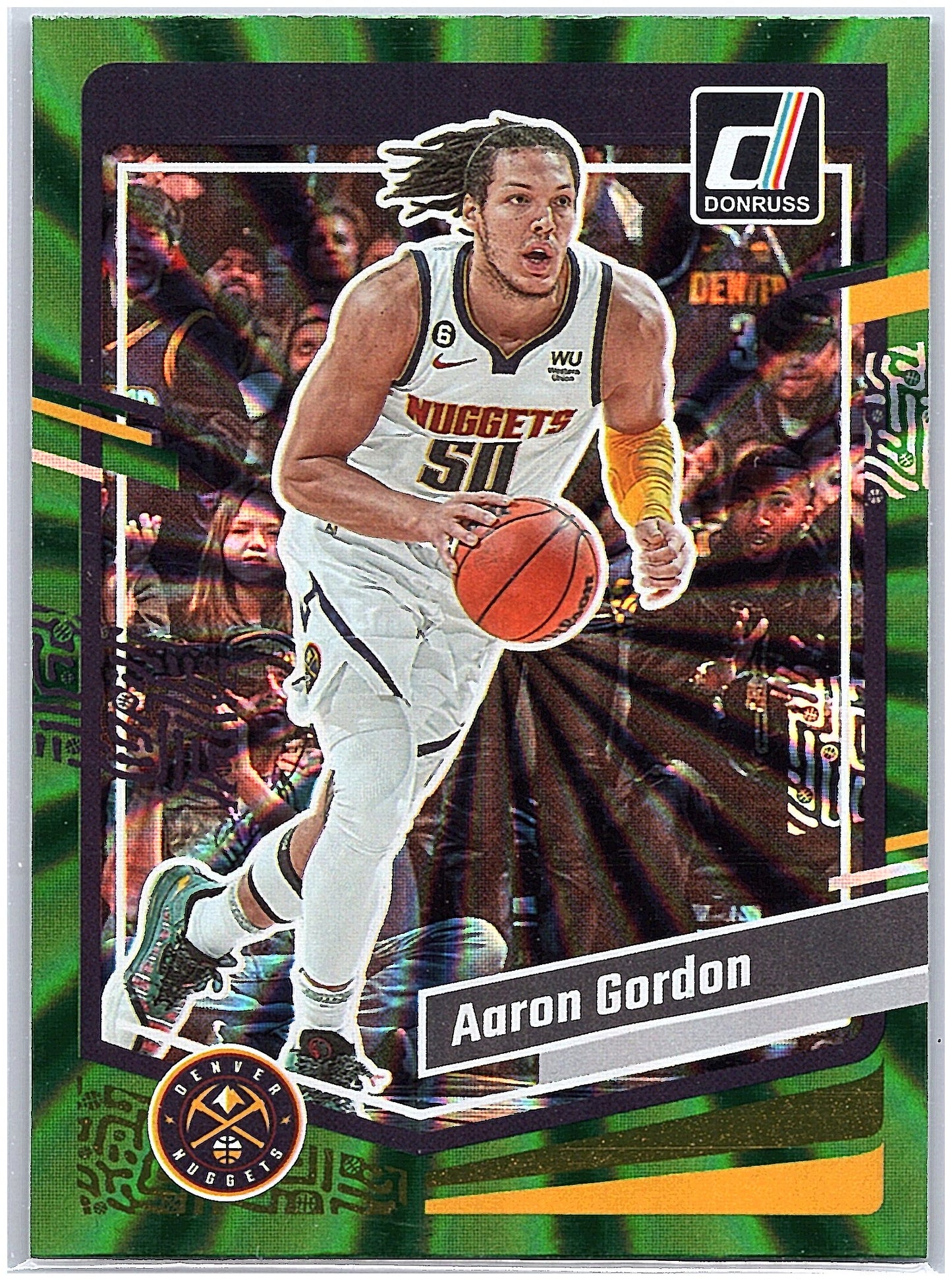 2023-24 Donruss #38 Aaron Gordon Green Laser Holo