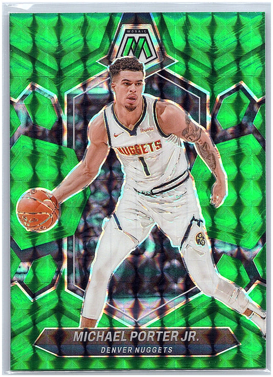 2023-24 Panini Mosaic #110 Michael Porter Jr. Green