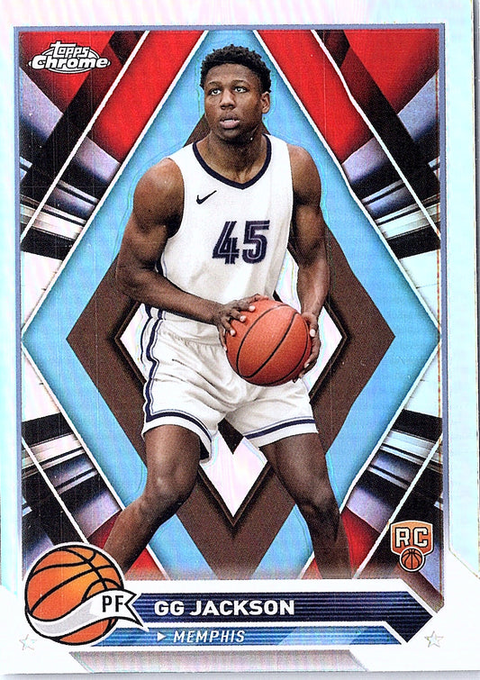 2023-24 Topps Chrome #54 GG Jackson Blue Basketball Refractors