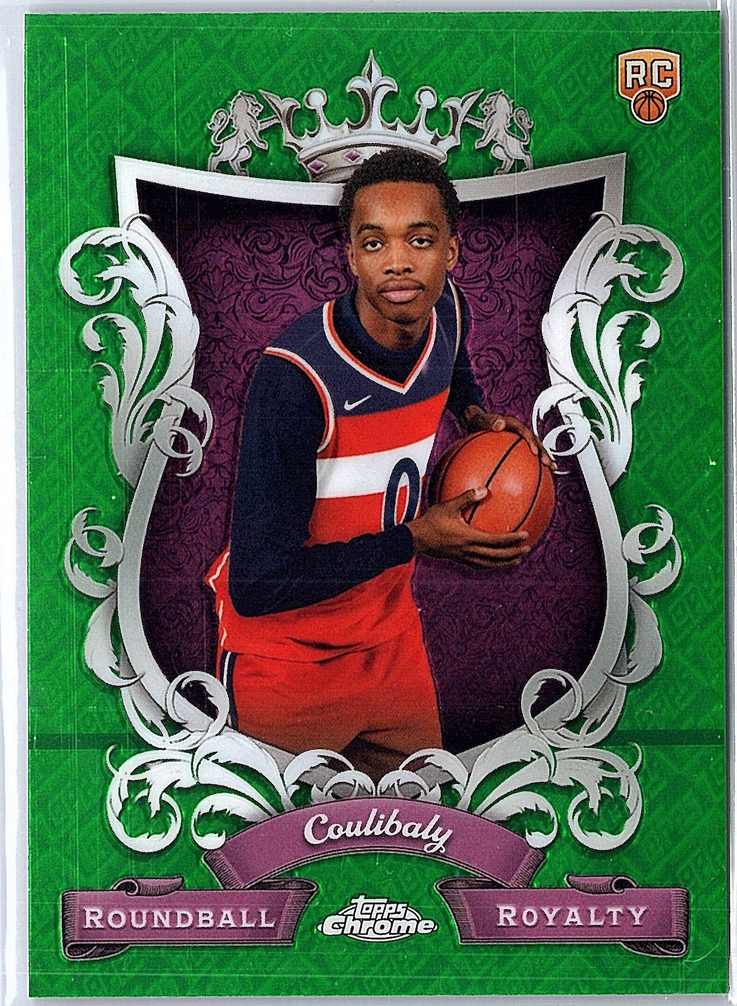 2023-24 Topps Chrome #RR-22 Bilal Coulibaly Royalty Refractor Green Topps