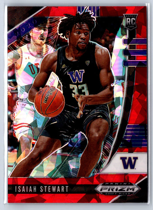 2020 Panini Prizm Draft Picks Collegiate #26 Isaiah Stewart Red Ice