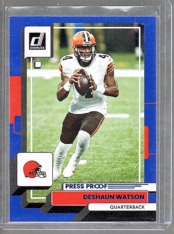 Deshaun Watson 2022 Donruss Blue Press