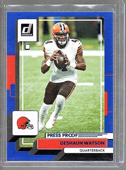 Deshaun Watson 2022 Donruss Blue Press