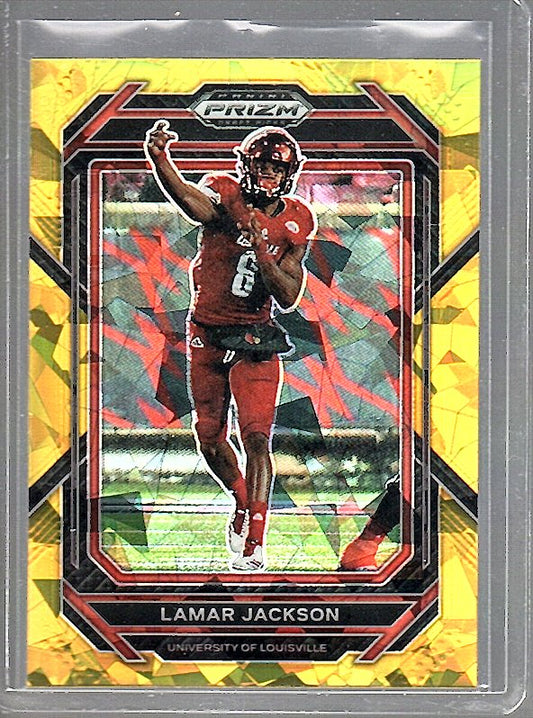 Lamar Jackson 2023 Prizm Gold